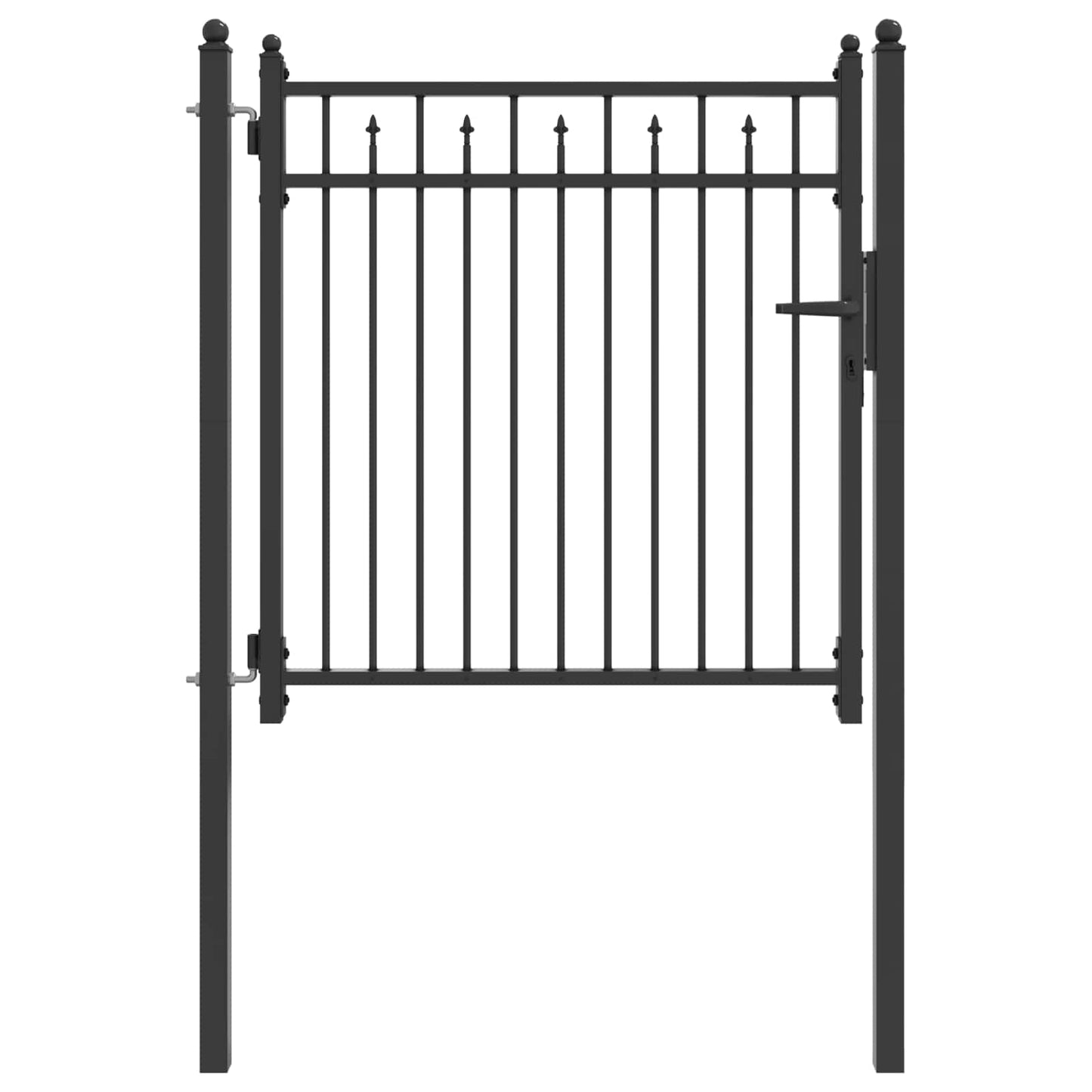 Hegnport BAARLO 100 x 100 cm Metal Sort Låses