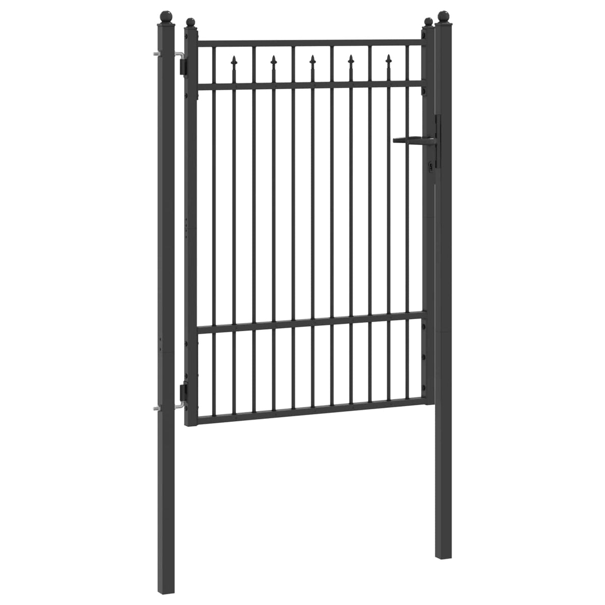 Hegnport BAARLO 100 x 125 cm Metal Sort Låses