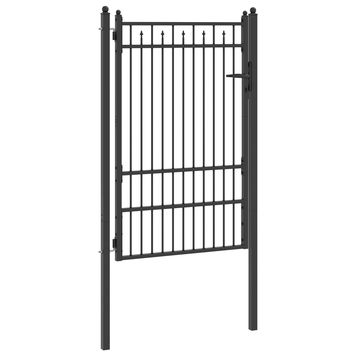 Hegnport BAARLO 100 x 150 cm Metal Sort Låses