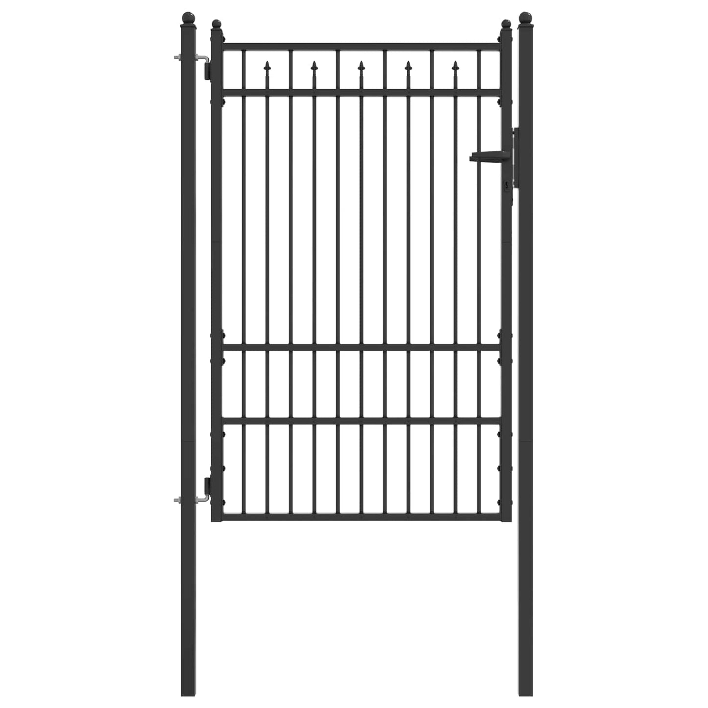 Hegnport BAARLO 100 x 150 cm Metal Sort Låses