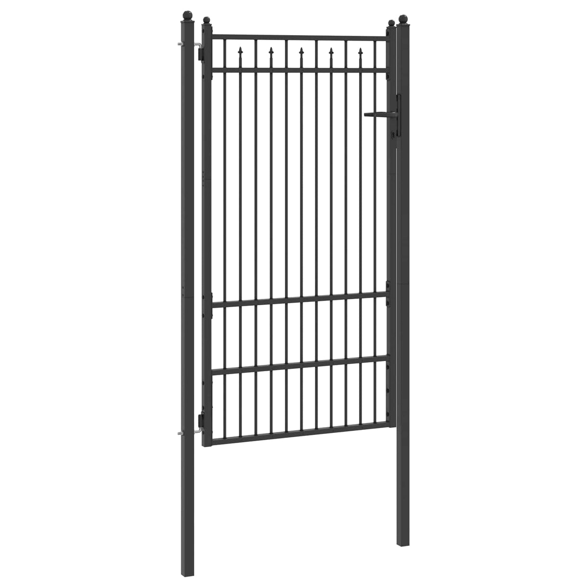 Hegnport BAARLO 100 x 175 cm Metal Sort Låses