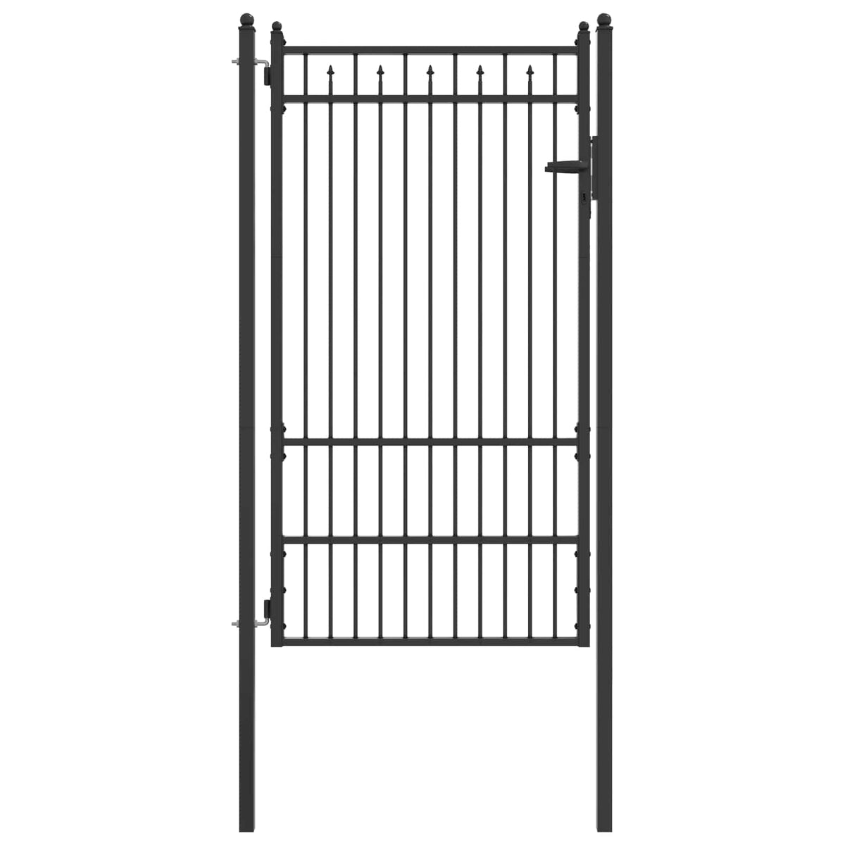 Hegnport BAARLO 100 x 175 cm Metal Sort Låses
