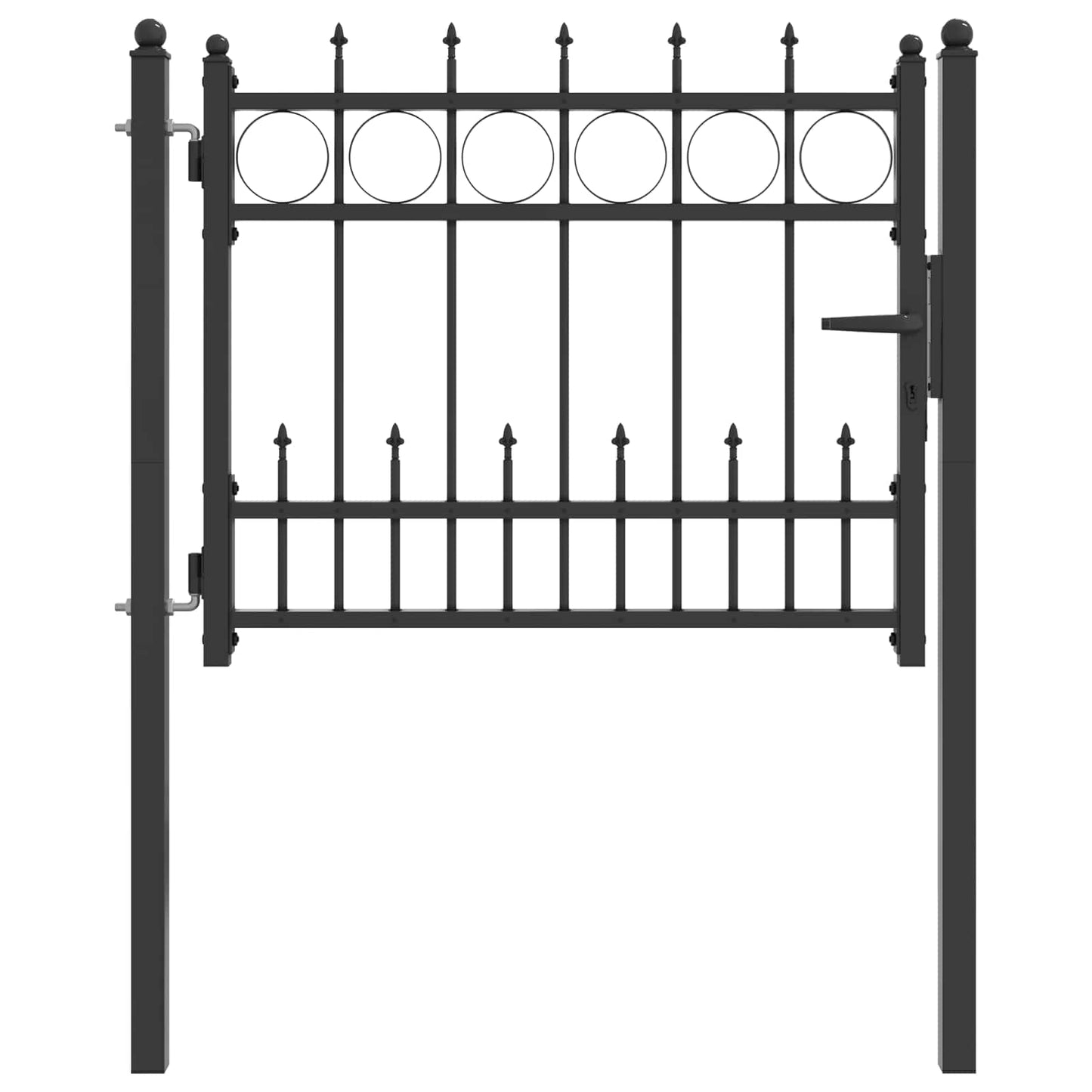 Hegnport HORST 100 x 75 cm Metal Sort Låses
