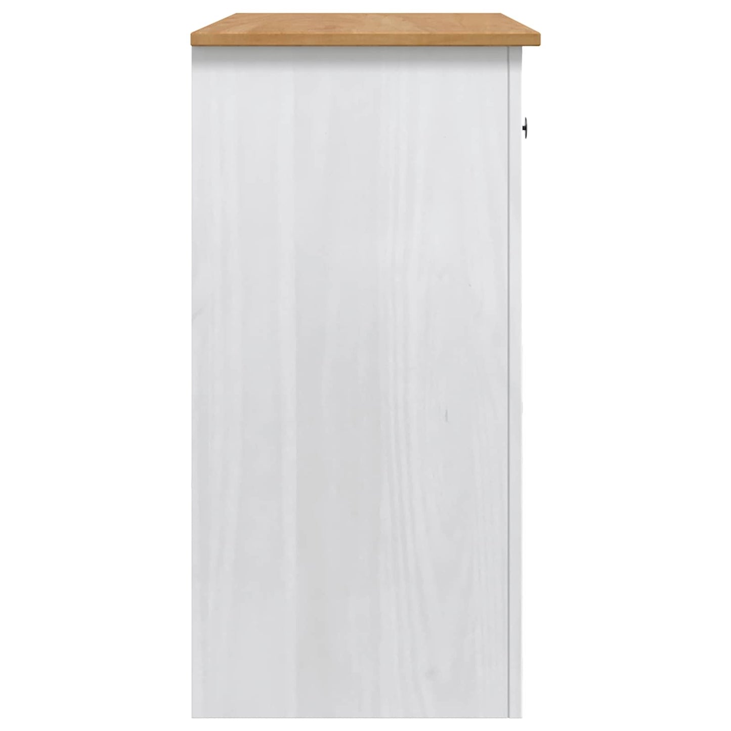 Mikroovn Skænk PANAMA Hvid og Honning Voks 99,5 x 44 x 86,5 cm