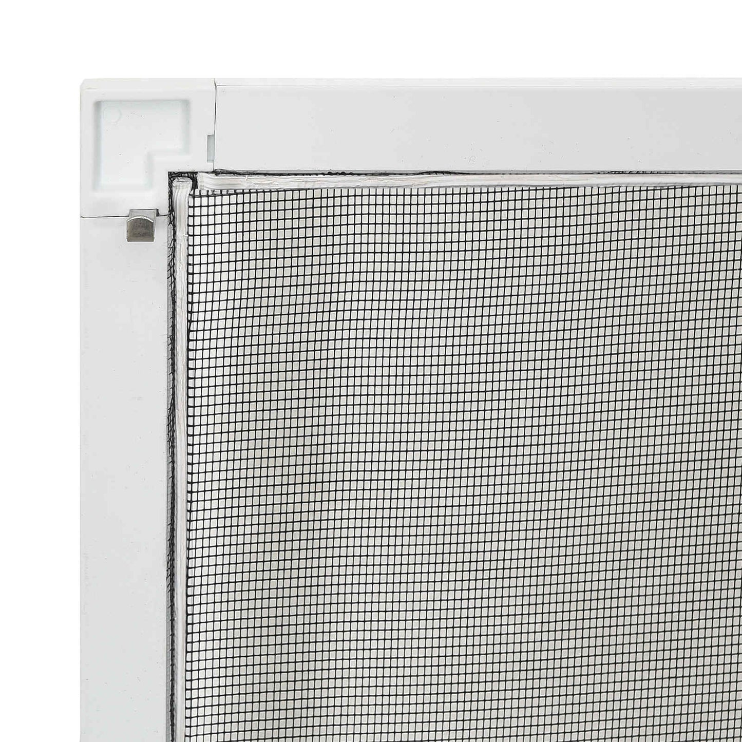 Insektnet til vinduer Hvid 110 x 130 cm Aluminium og glasfiber
