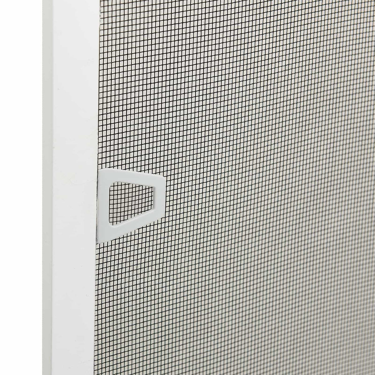 Insektnet til vinduer Hvid 130 x 150 cm Aluminium og glasfiber