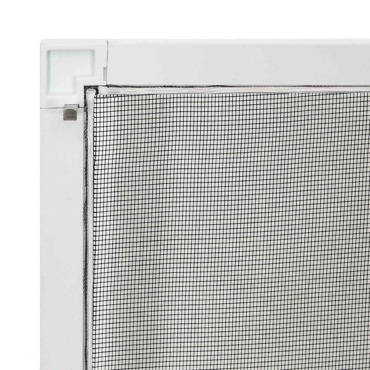 Insektnet til vinduer Hvid 130 x 150 cm Aluminium og glasfiber