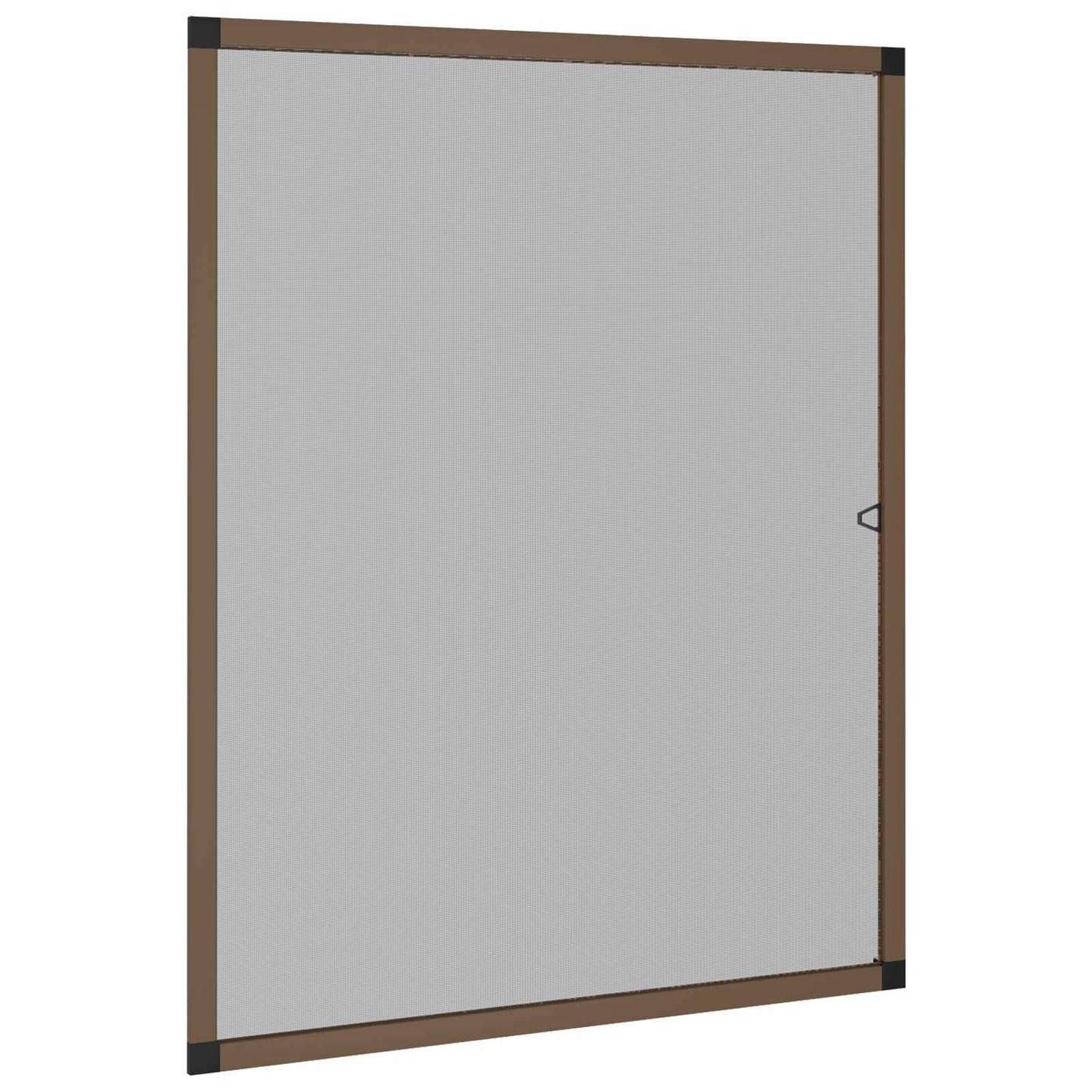 Insektnet til vinduer Brun 110 x 130 cm Aluminium og glasfiber