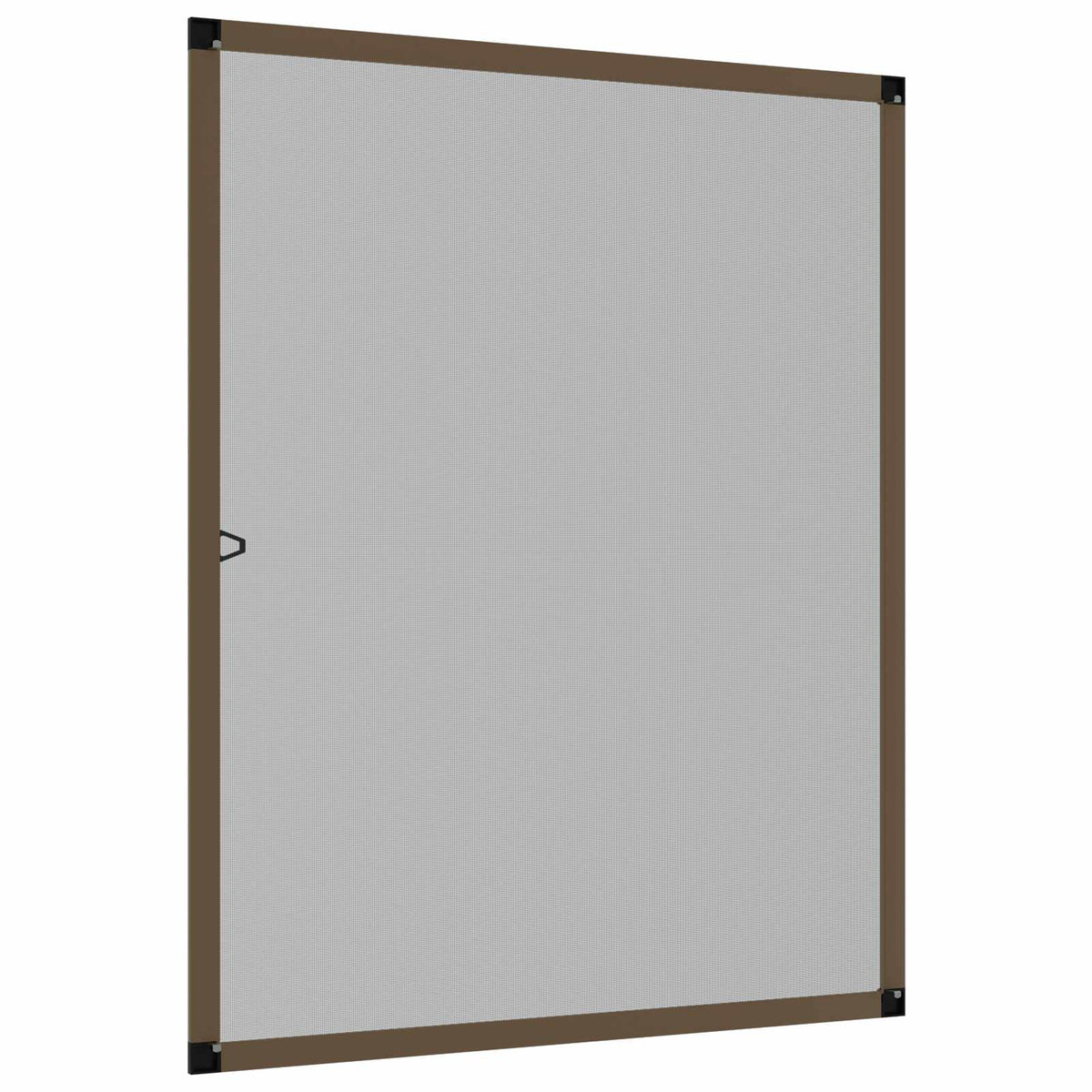 Insektnet til vinduer Brun 110 x 130 cm Aluminium og glasfiber