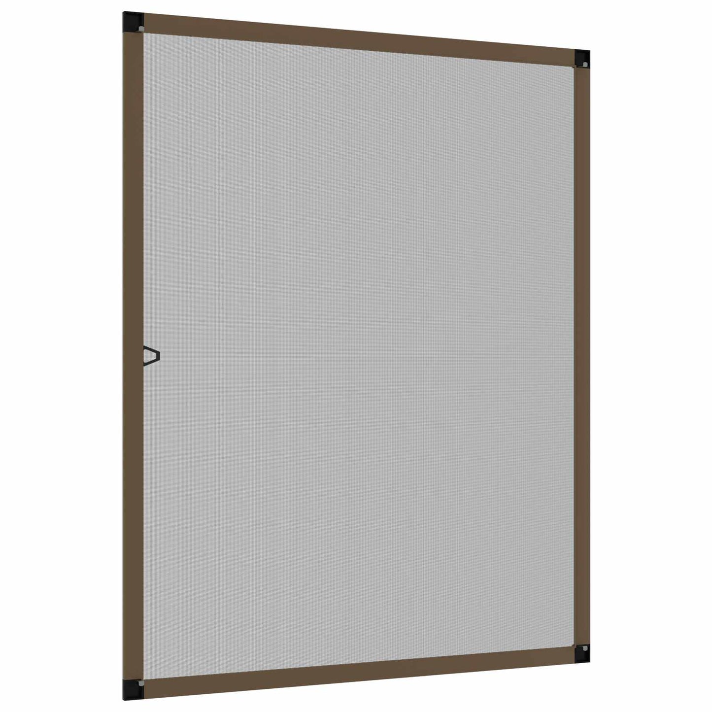 Insektnet til vinduer Brun 120 x 140 cm Aluminium og glasfiber