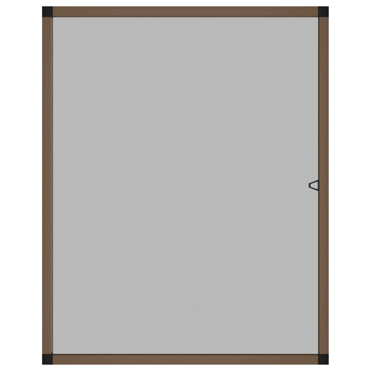 Insektnet til vinduer Brun 120 x 140 cm Aluminium og glasfiber