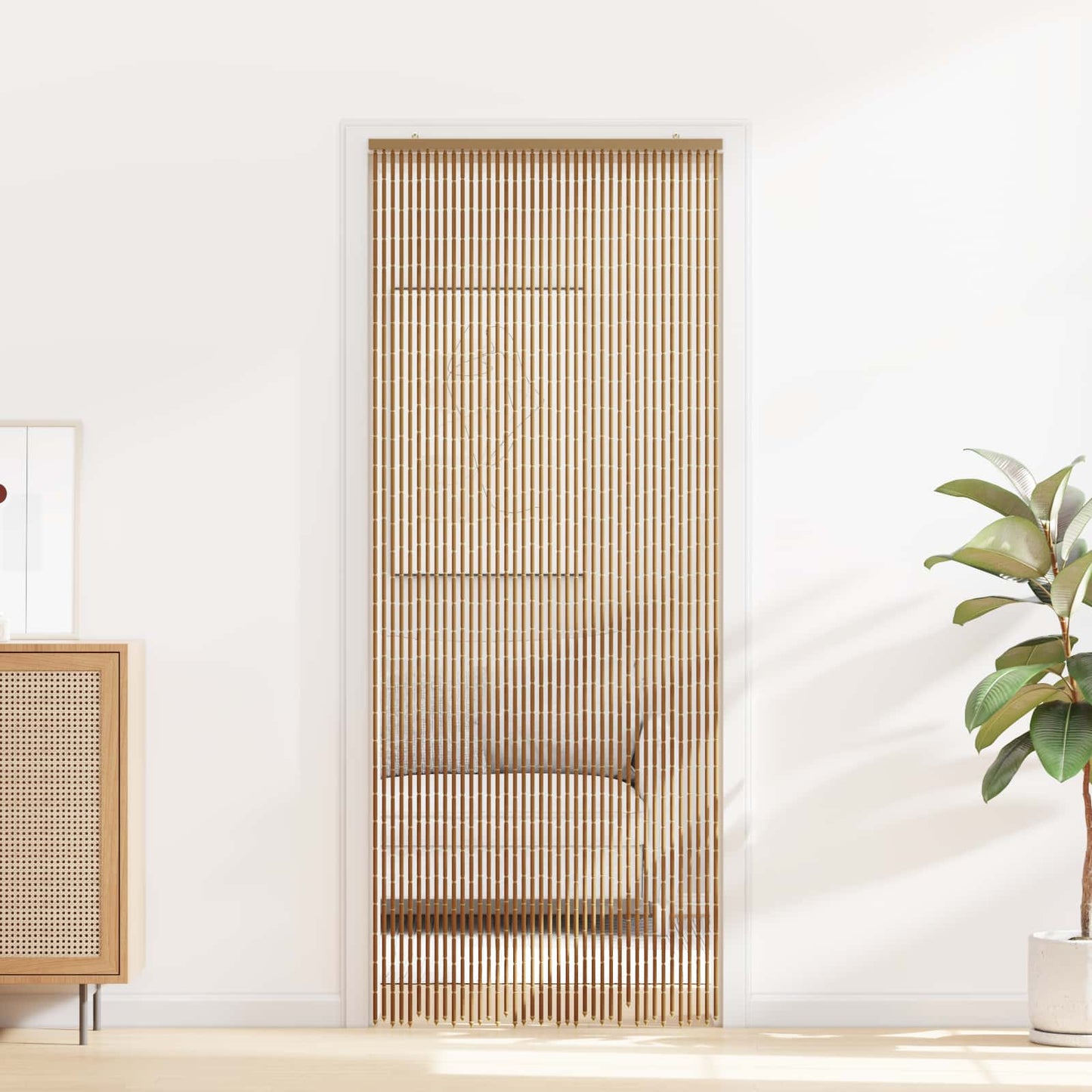 Insekt Dør Gardin flerfarvet 90 x 200 cm Bambus