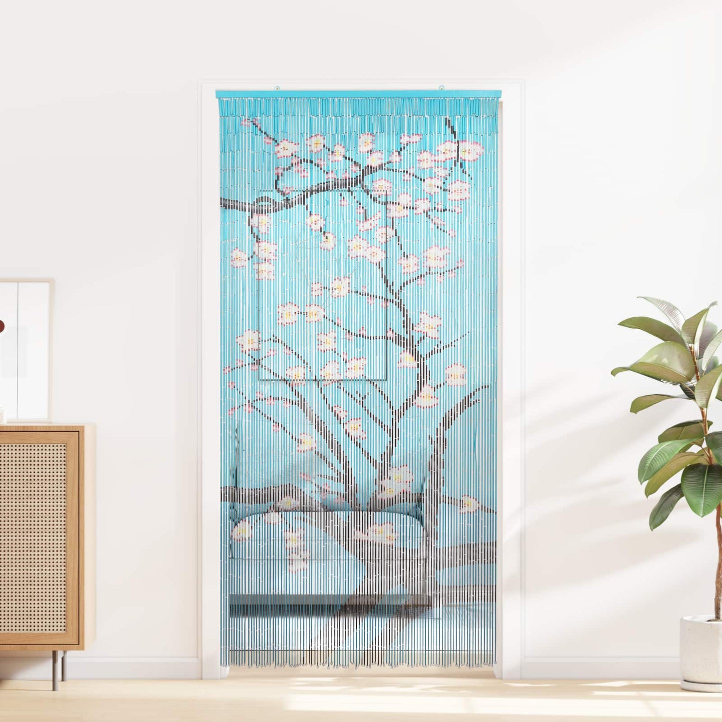 Insekt Dør Gardin flerfarvet 100 x 200 cm Bambus