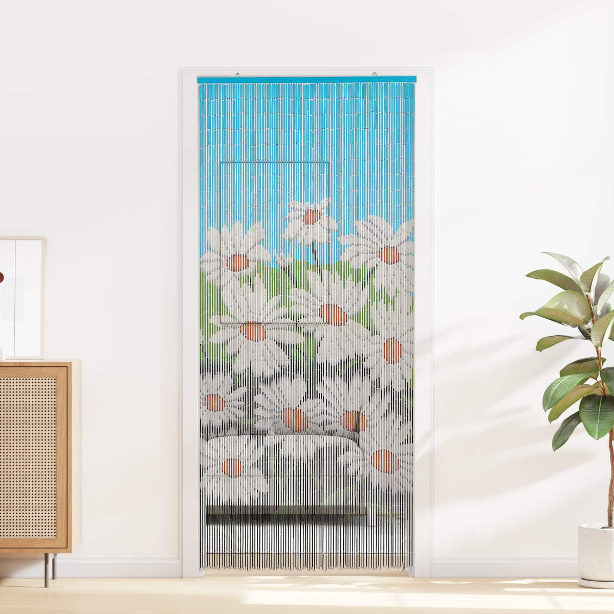 Insekt Dør Gardin flerfarvet 90 x 200 cm Bambus