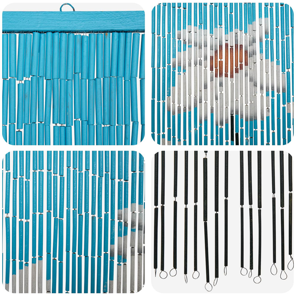 Insekt Dør Gardin flerfarvet 100 x 200 cm Bambus