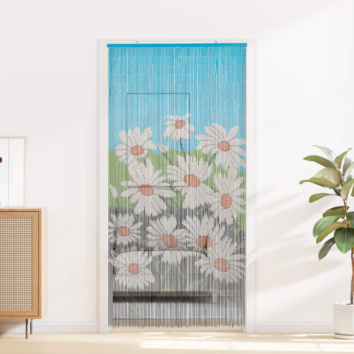 Insekt Dør Gardin flerfarvet 100 x 200 cm Bambus