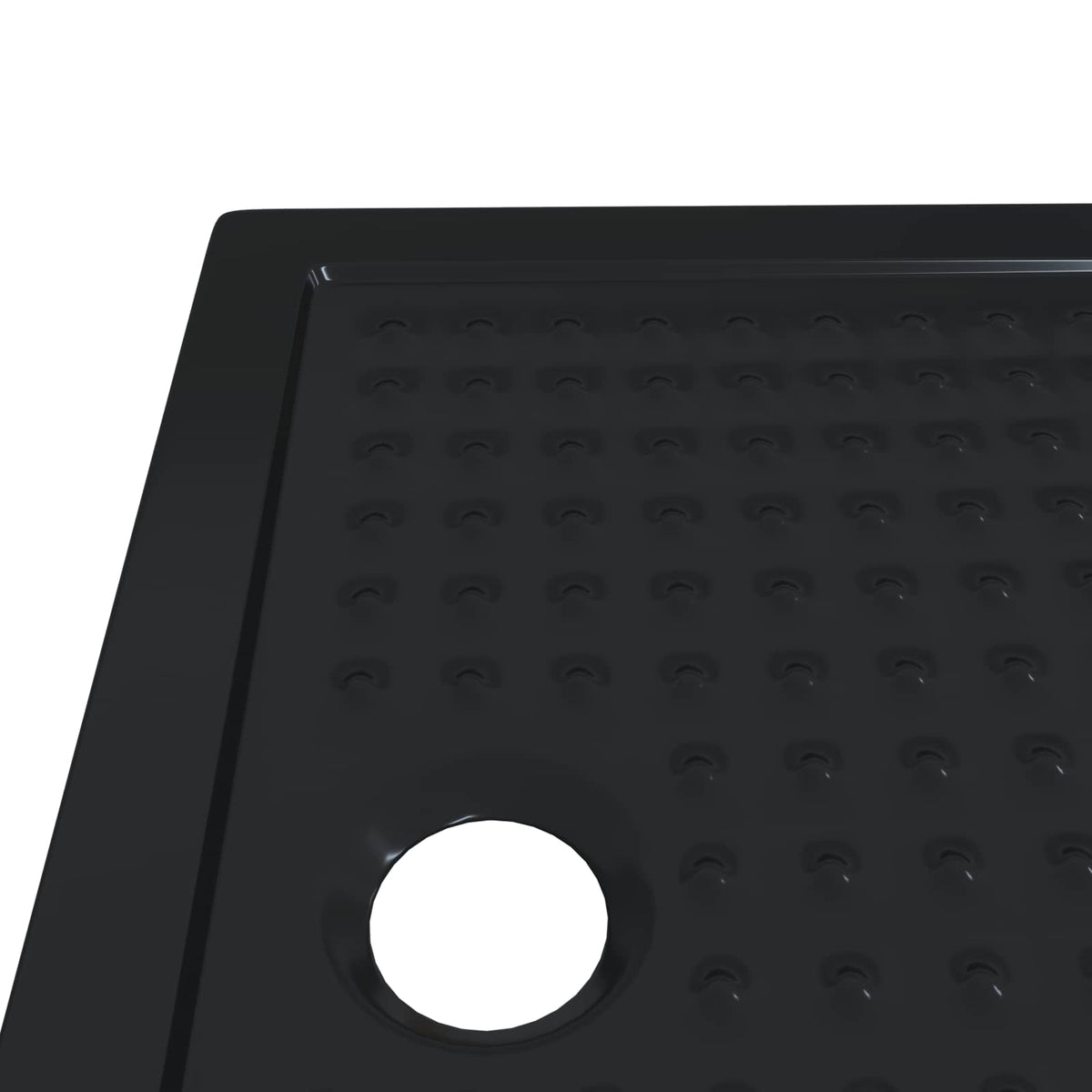 Brusebund Tray med Dots 90 x 70 x 4 cm ABS Sort