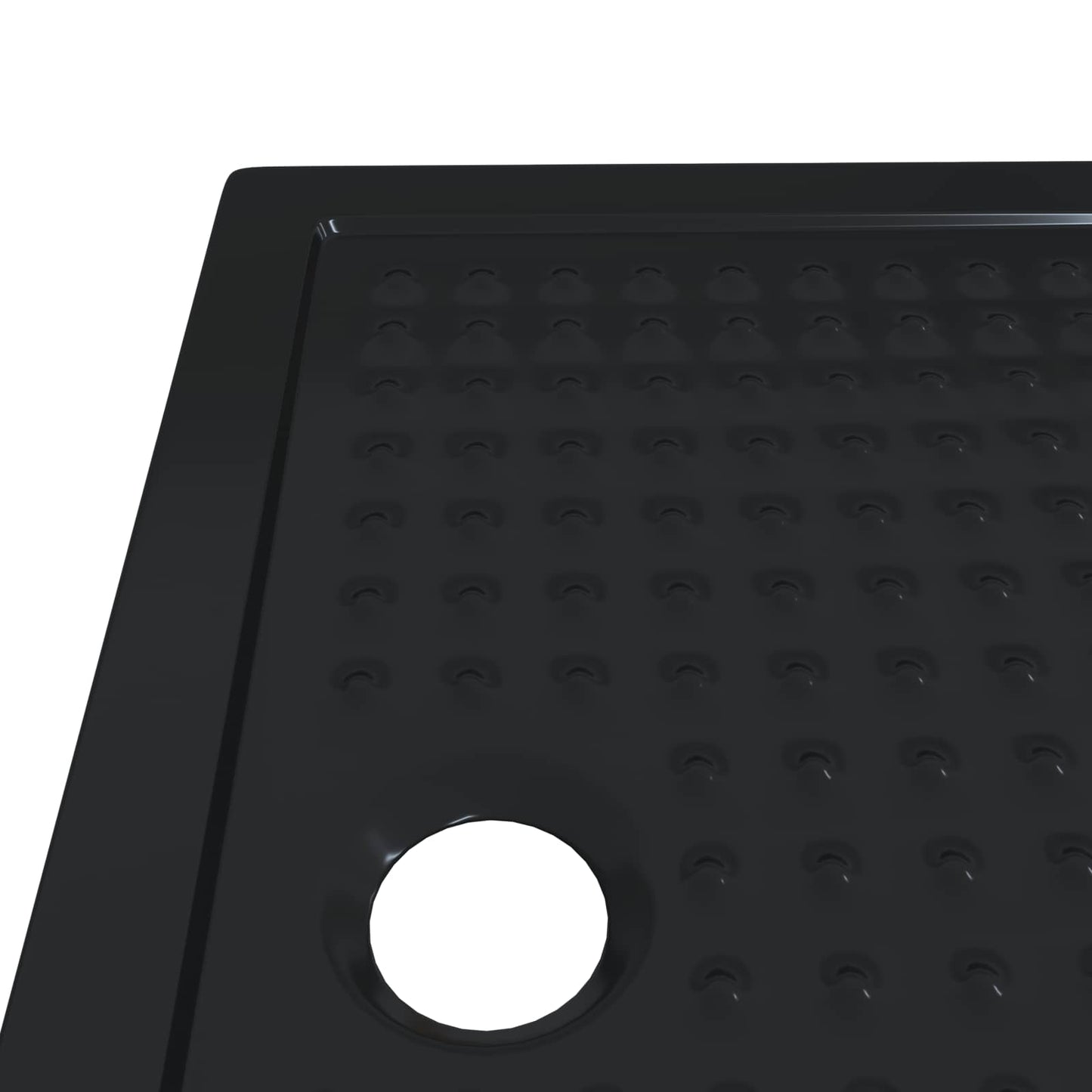 Brusebund Tray med Dots 100 x 70 x 4 cm ABS Sort