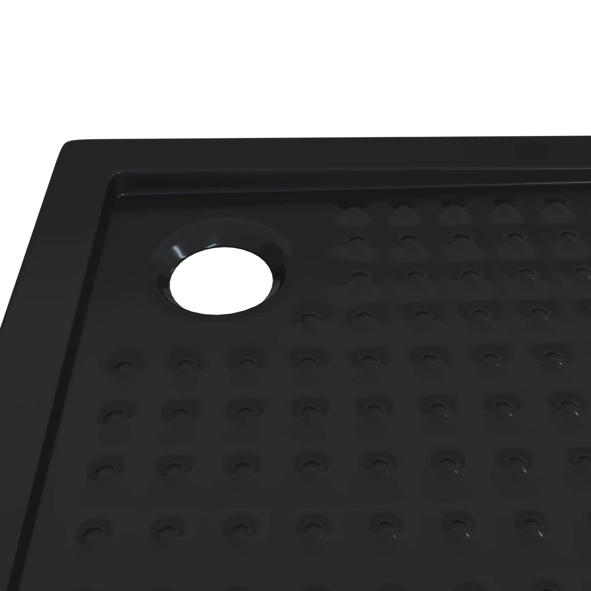 Brusebund Tray med Dots 80 x 80 x 4 cm ABS Sort