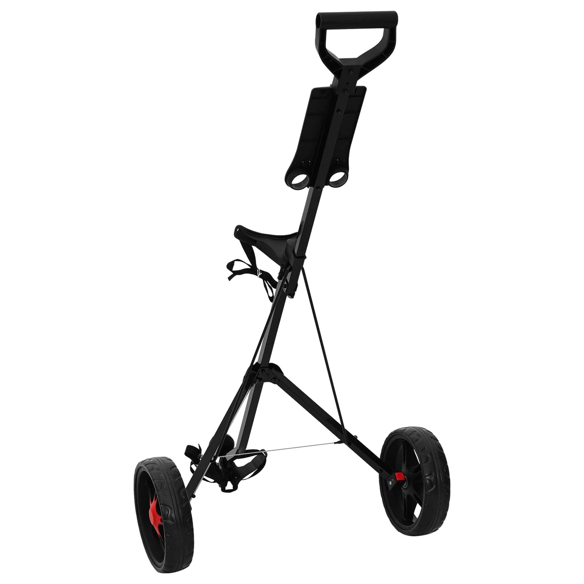 Golf Trolley Sort Jern Sammenklappelig