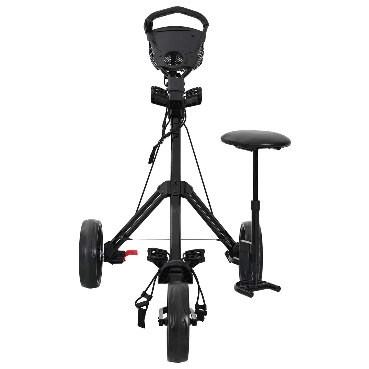 Golf Trolley med sæde Sort 95 x 69 x 114 cm Jern