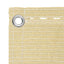Altan Skærm Beige 90 x 700 cm HDPE og Aluminium