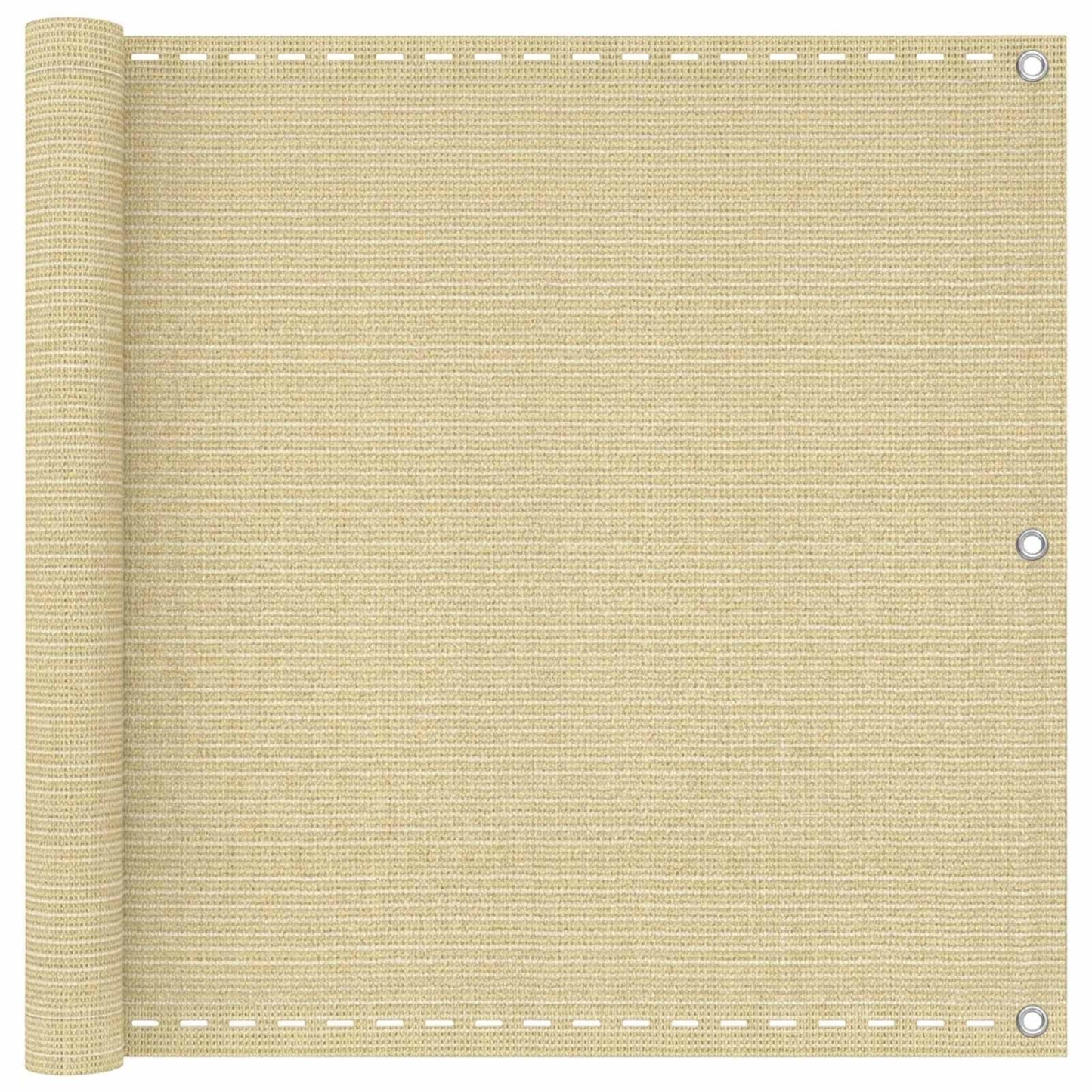 Altan Skærm Beige 90 x 700 cm HDPE og Aluminium