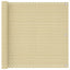 Altan Skærm Beige 90 x 1000 cm HDPE og Aluminium