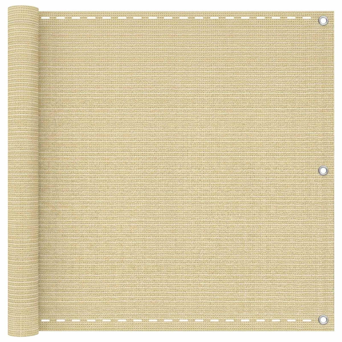Altan Skærm Beige 90 x 1200 cm HDPE og Aluminium