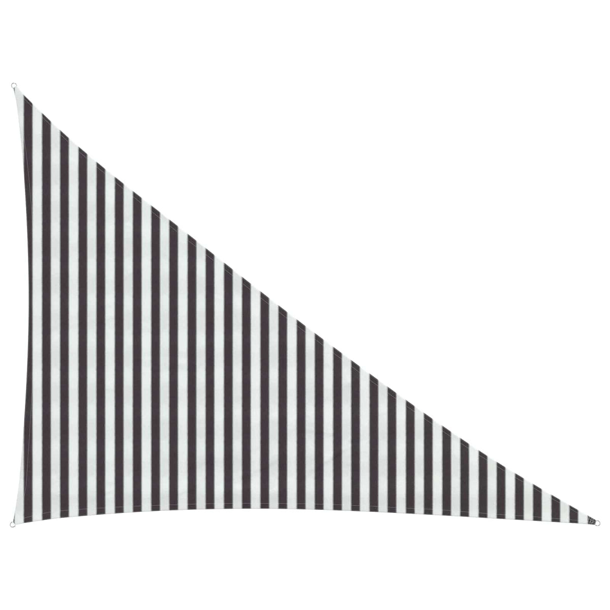 Solsejl 3 x 4 x 5 m HDPE Trekantet Anthracit og hvid