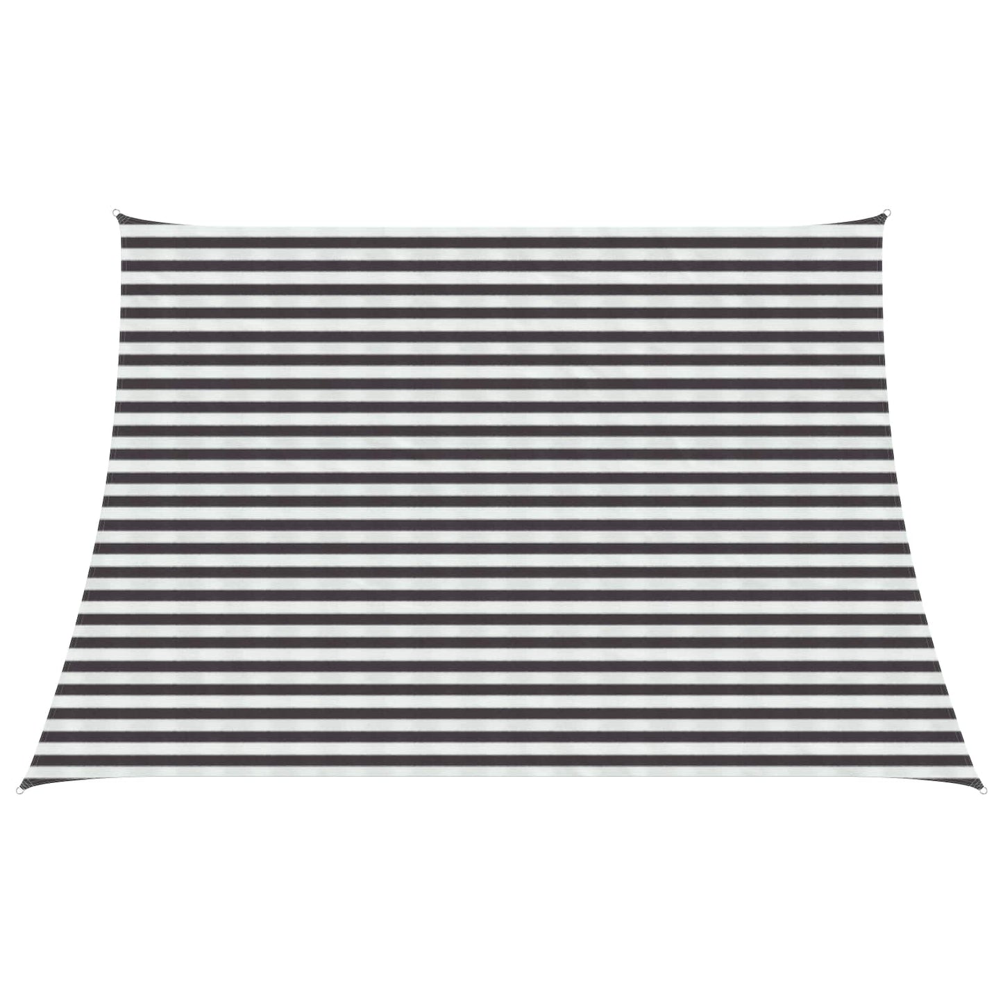 Solsejl 4 / 5 x 3 m HDPE Rektangulær Anthracit og hvid