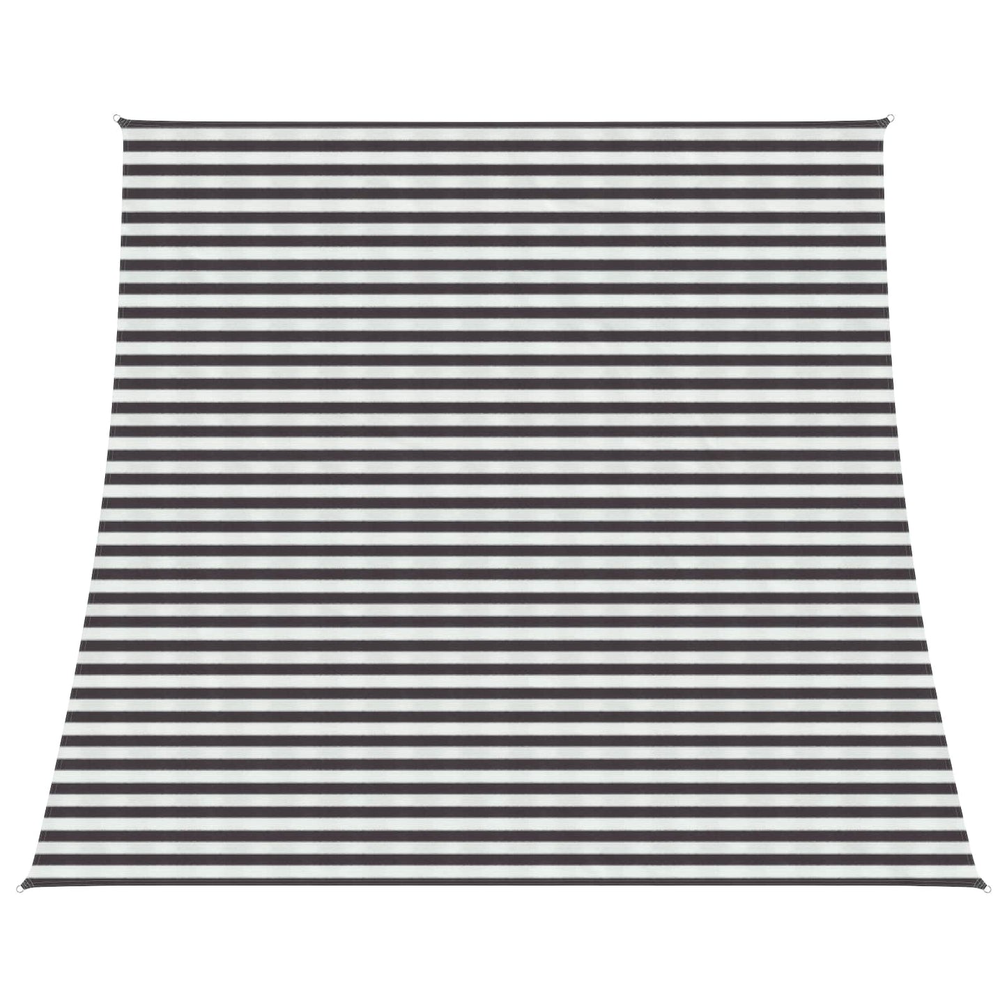 Solsejl 4 / 5 x 4 m HDPE Rektangulær Anthracit og hvid