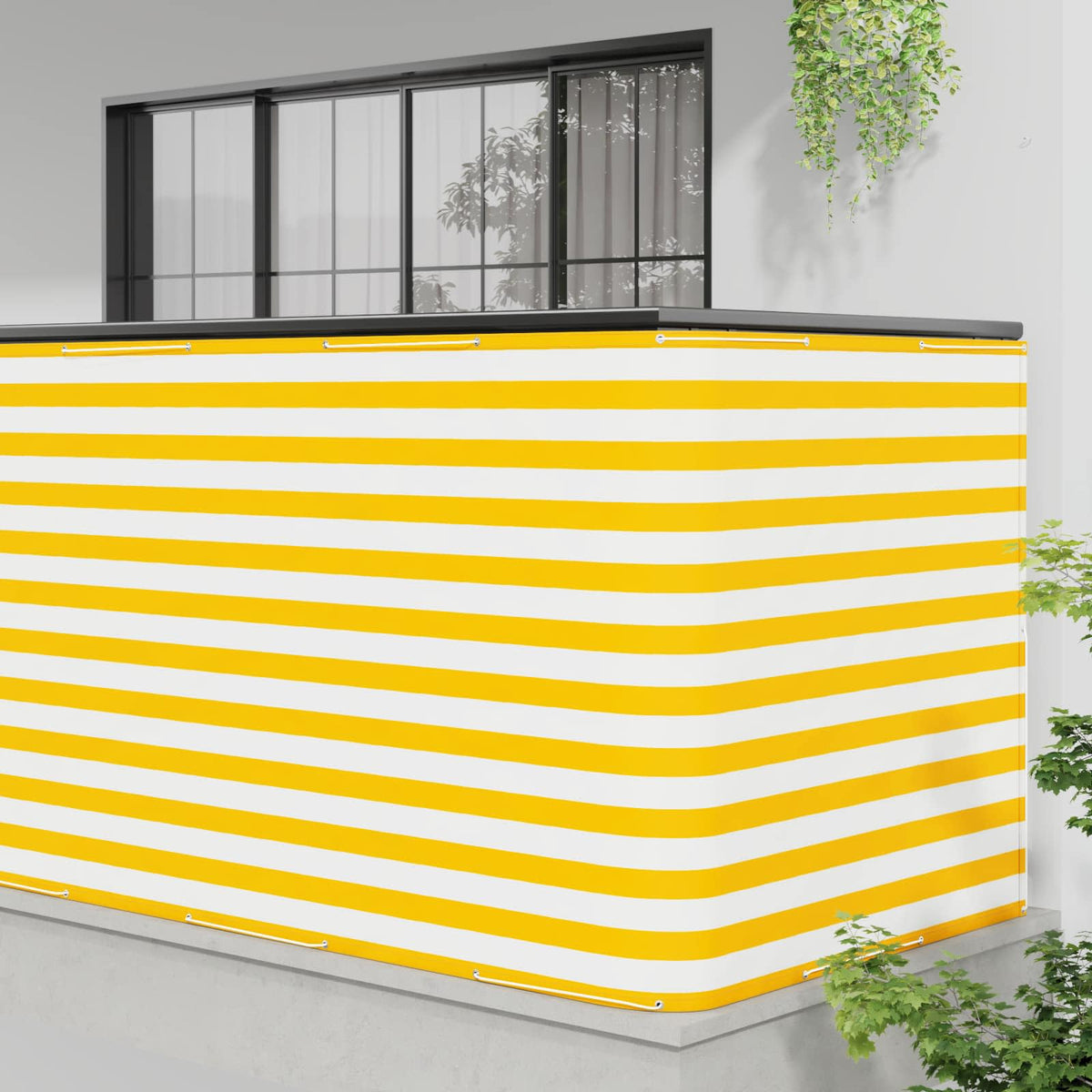 Balkon Afskærmning 150 x 700 cm Stof med PU-belægning