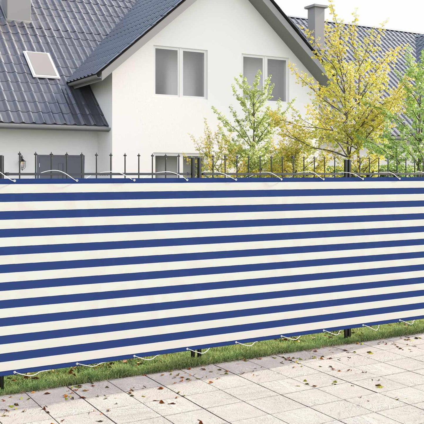 Balkon Afskærmning 150 x 600 cm Stof med PU-belægning