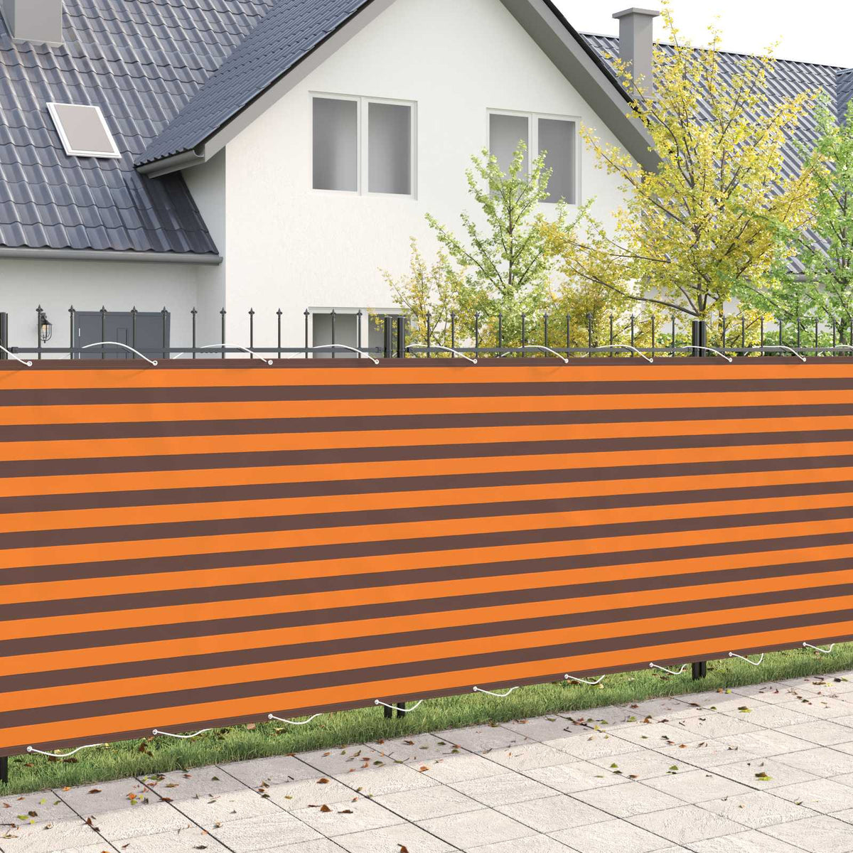 Balkon Afskærmning 150 x 700 cm Stof med PU-belægning