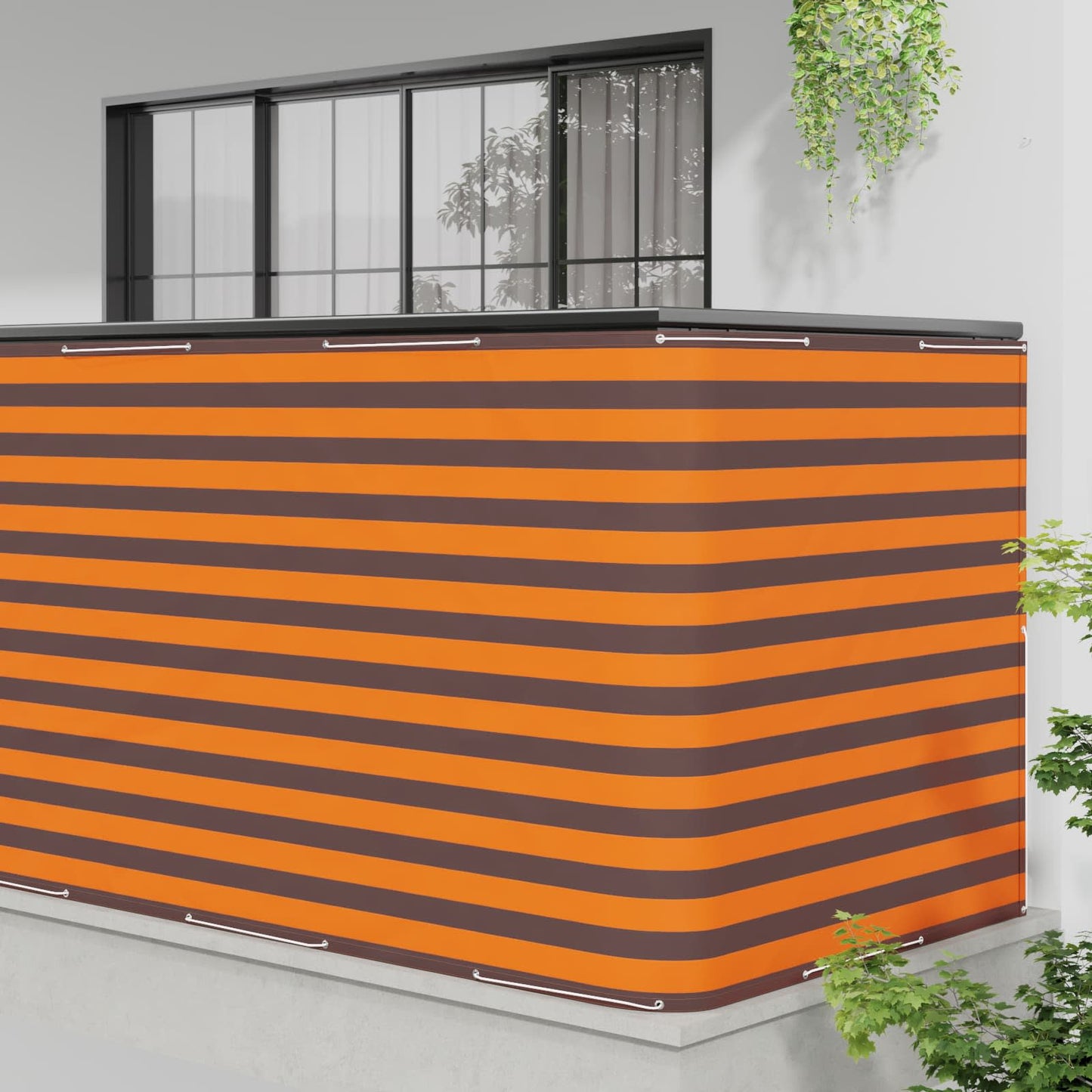 Balkon Afskærmning 150 x 800 cm Stof med PU-belægning