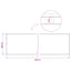 Balkon Afskærmning 200 x 600 cm Stof med PU-belægning