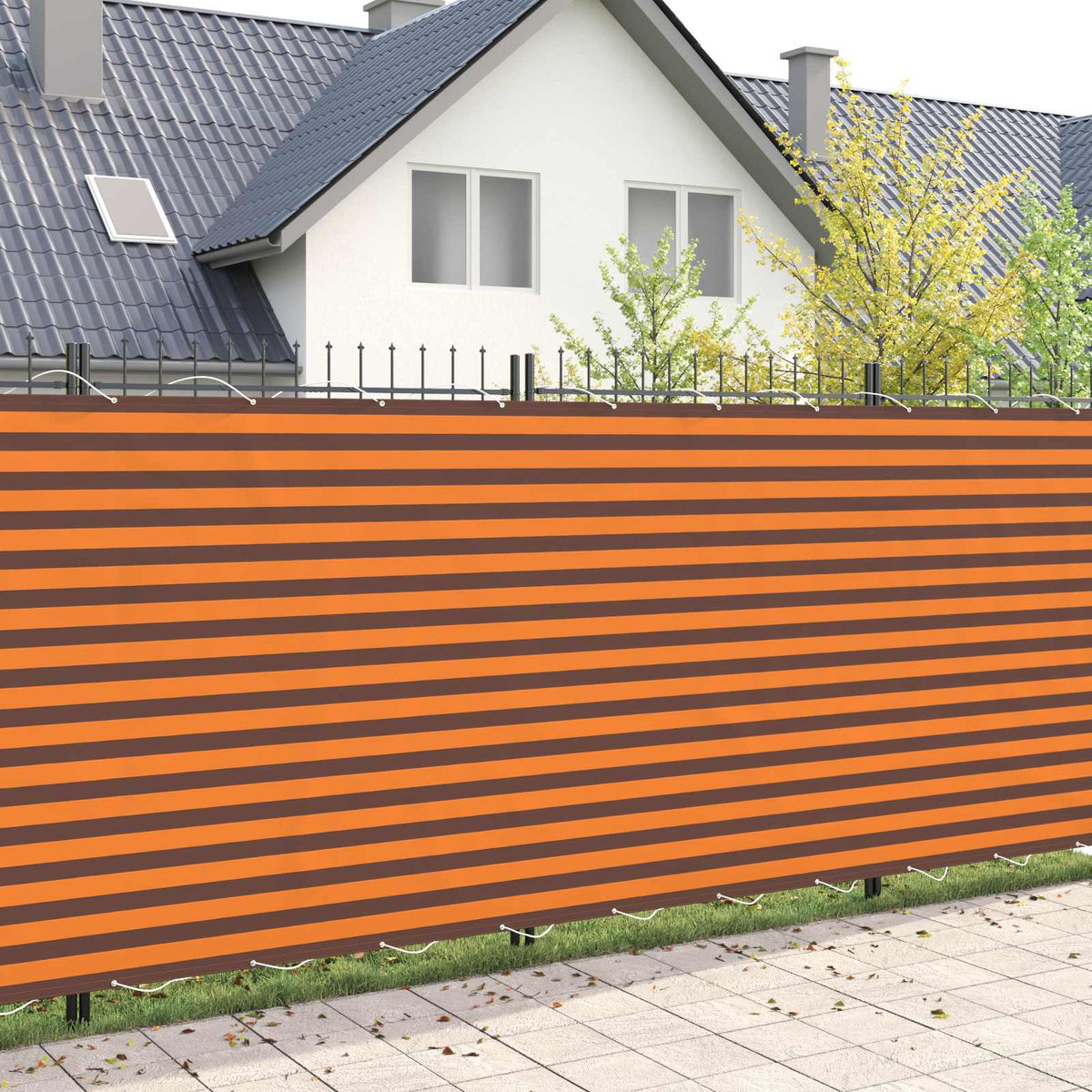 Balkon Afskærmning 200 x 1000 cm Stof med PU-belægning