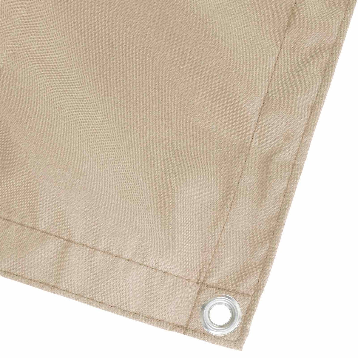Balkon Afskærmning 150 x 200 cm Stof med PU-belægning Beige