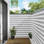 Balkon Afskærmning 150 x 400 cm Stof med PU-belægning