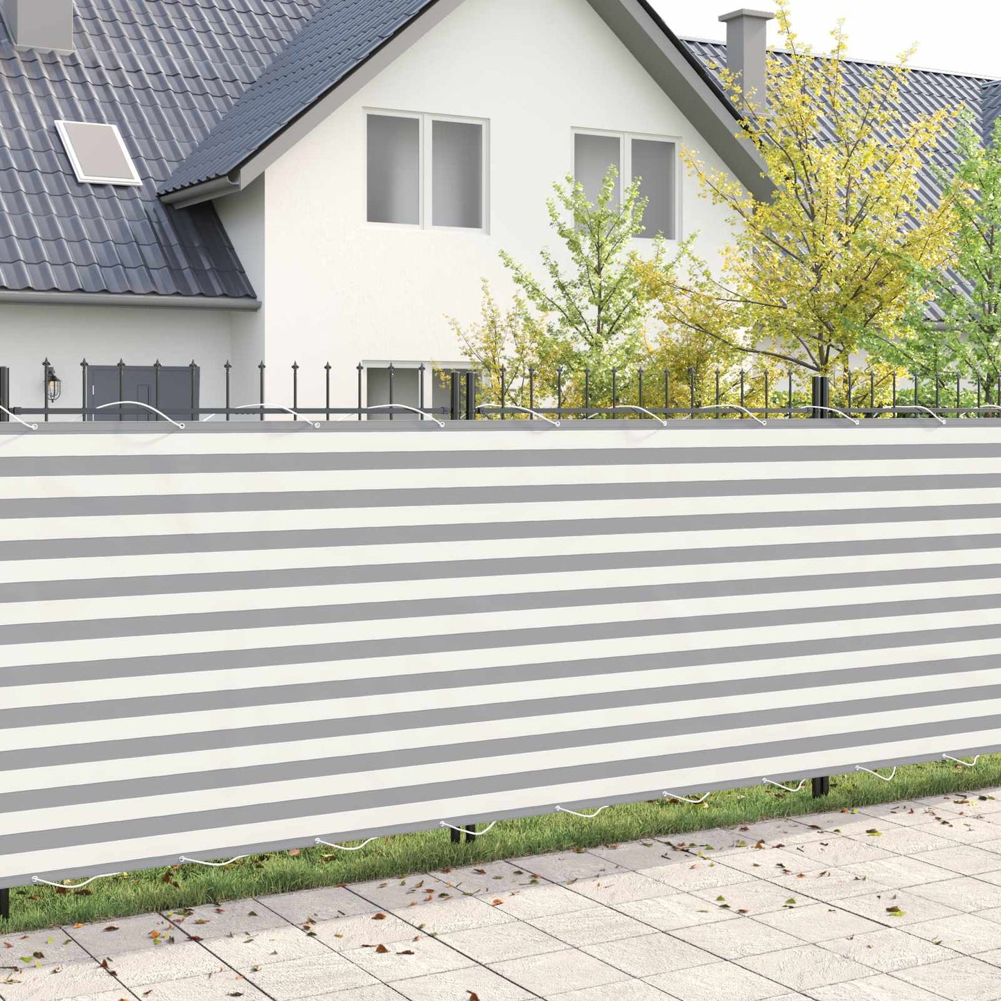 Balkon Afskærmning 150 x 600 cm Stof med PU-belægning