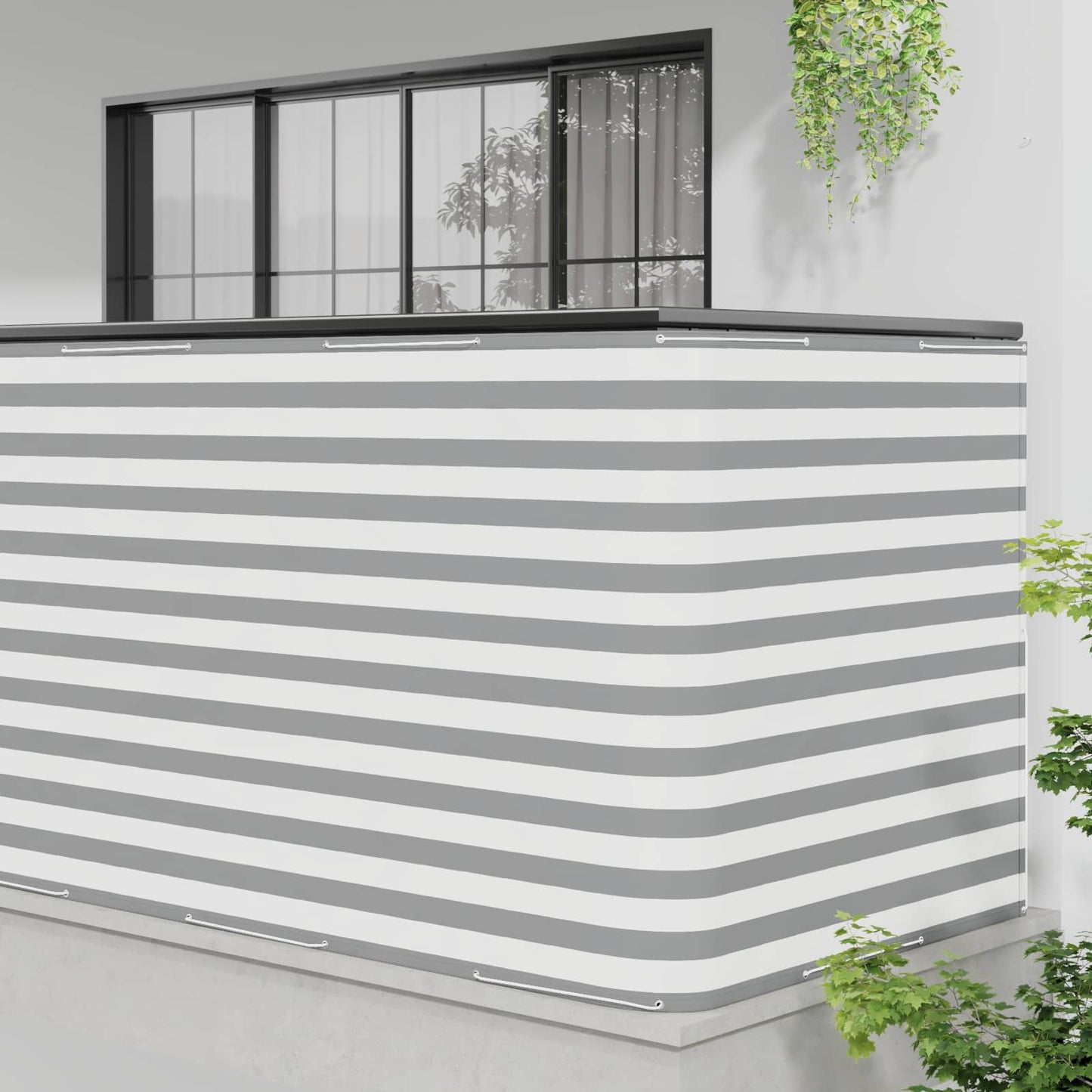 Balkon Afskærmning 150 x 800 cm Stof med PU-belægning