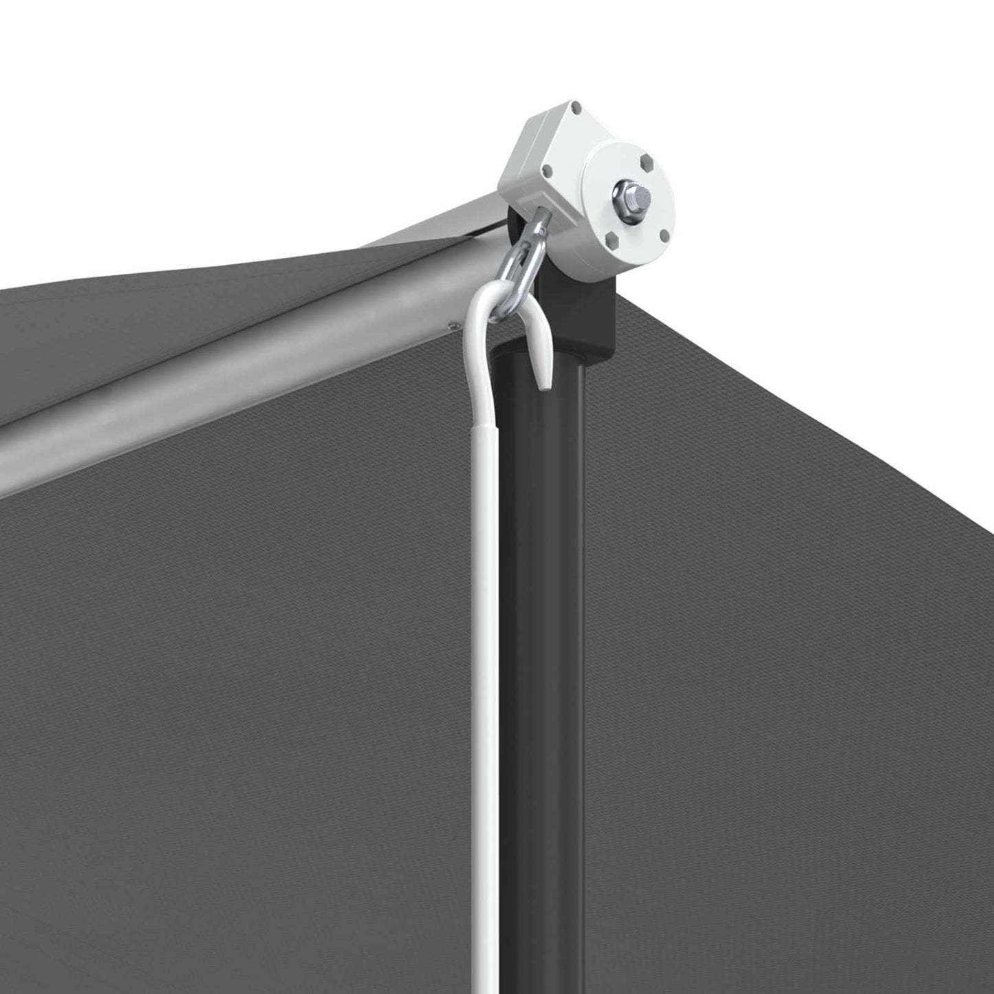 Fritstående markise 5 x 3 m Polyester Grå