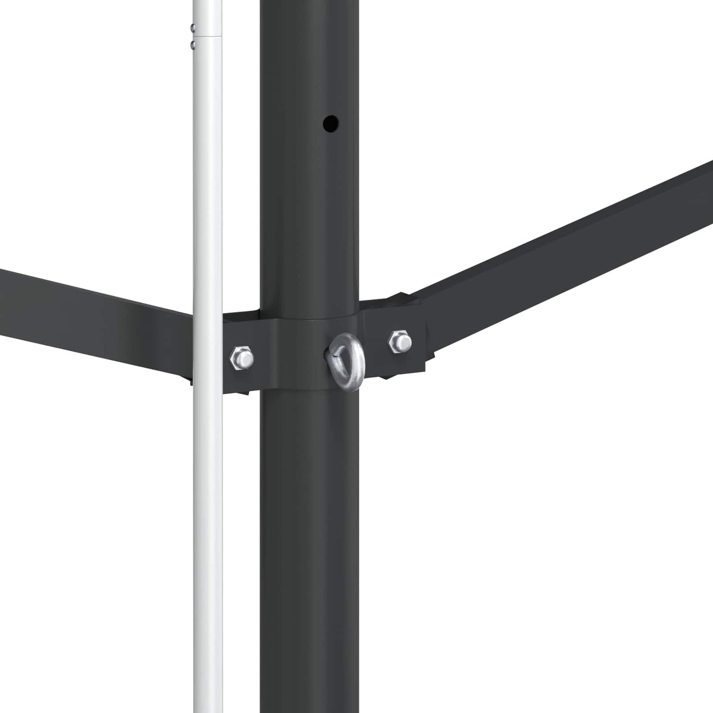 Fritstående markise 5 x 3 m Polyester Grå