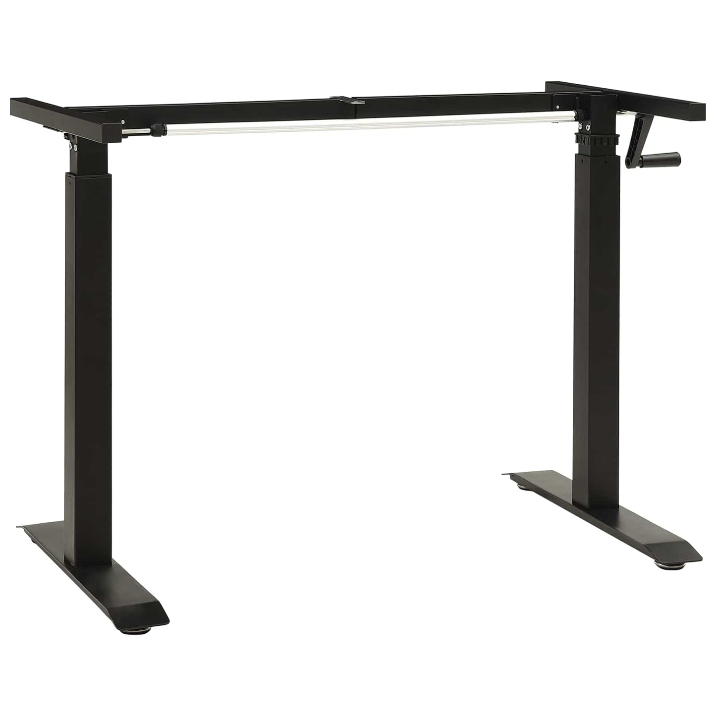 Bord med opbevaring Sort og naturlig 120 x 60 cm Massivt Eg Træ