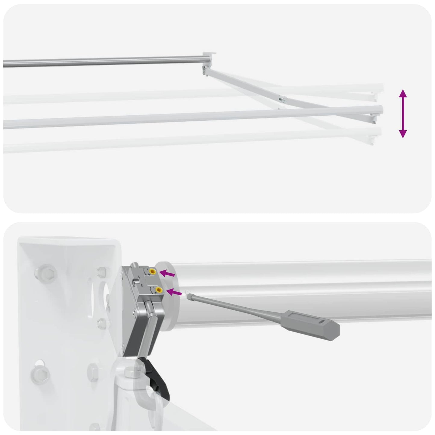 Elektrisk Utrækkelig Markise Sandfarvet
