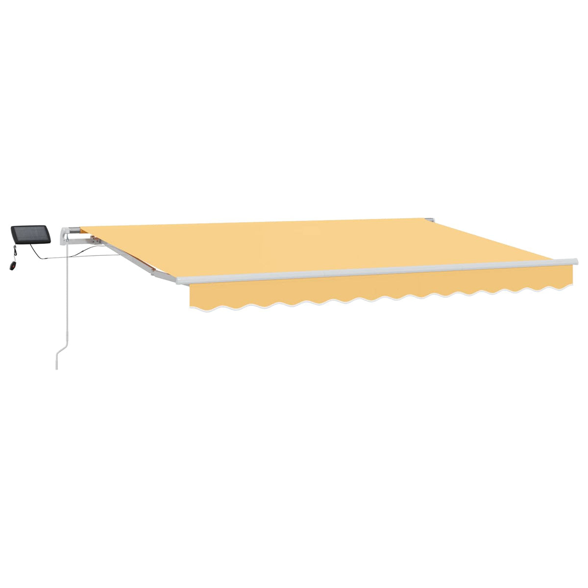 Udtrækkelig markise Sandfarvet 300 x 250 cm Stof og aluminium