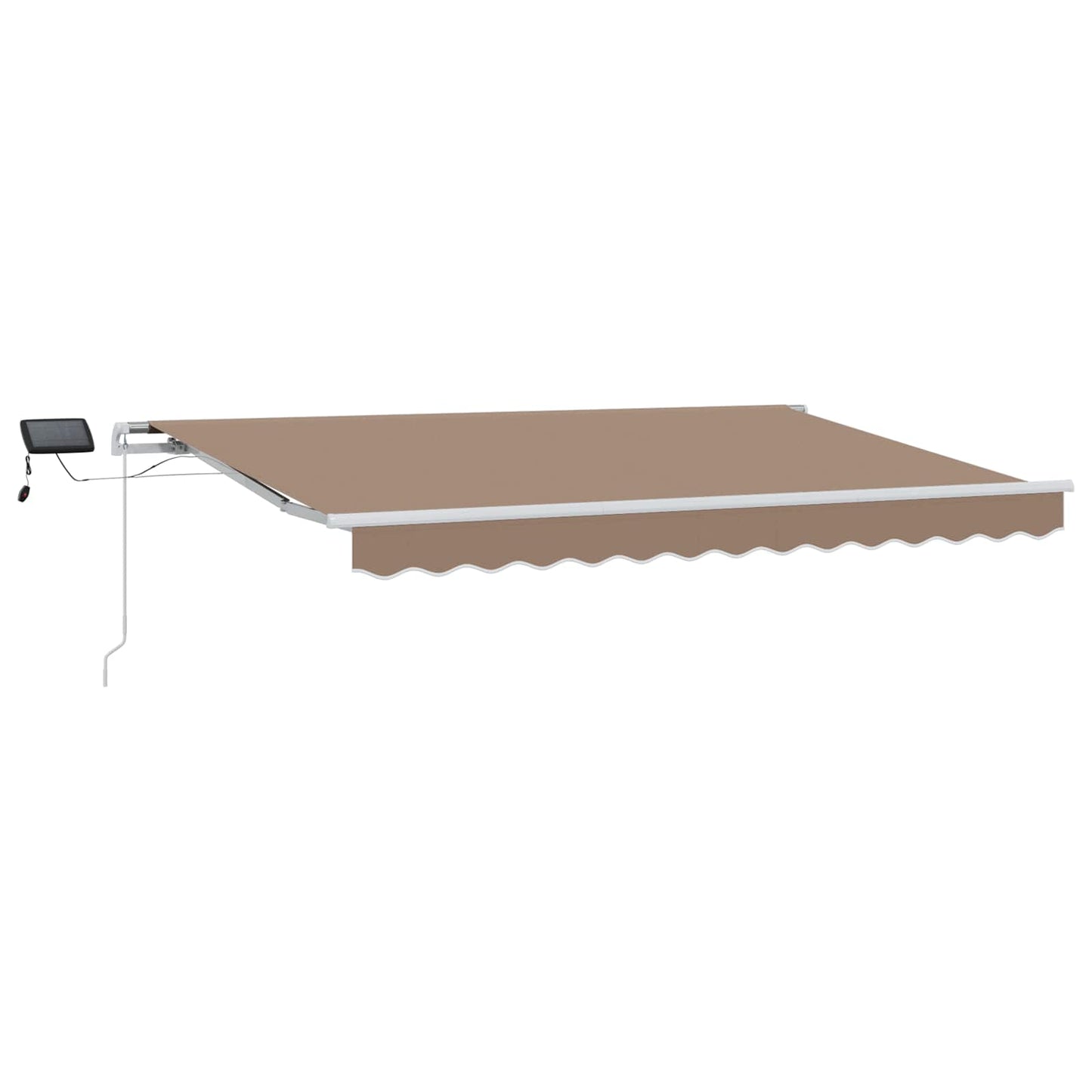 Udtrækkelig markise Gråbrun 300 x 250 cm Stof og aluminium