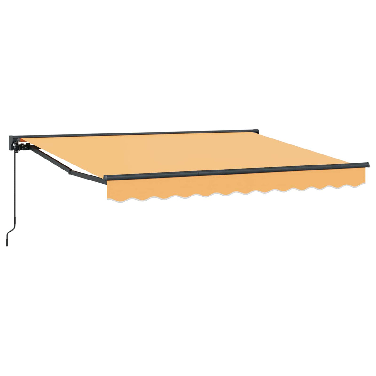 Udtrækkelig markise Sandfarvet 3 x 2,5 m Polyester og Aluminium