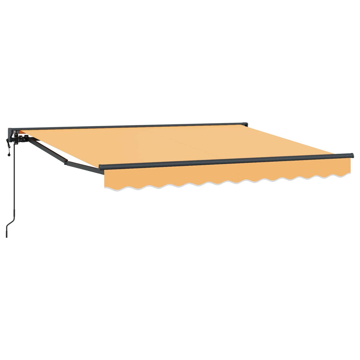 Udtrækkelig markise Sandfarvet 3 x 2,5 m Polyester og Aluminium